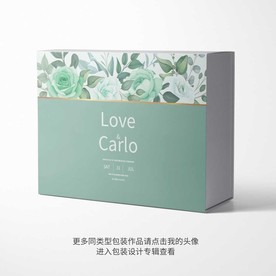 精美礼品盒包装设计平面图