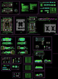 北京四合院cad图纸.
