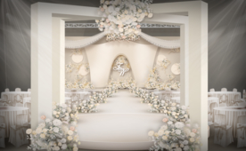 浅香槟色婚礼仪式区