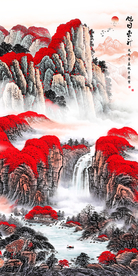 装饰画鸿运当头