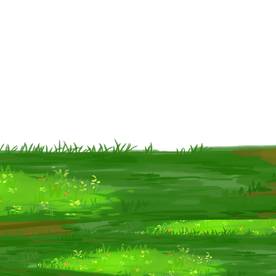 插画草地草坪元素