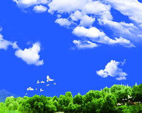 蓝天白云