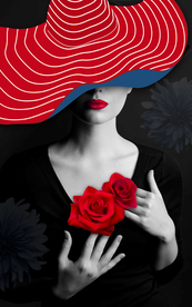 会所美女装饰画