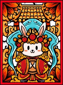 手绘中秋节插画海报