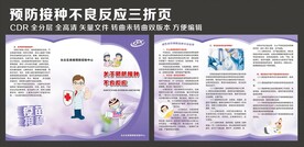 关于预防接种不良反应三折页