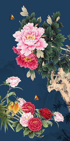高端富贵牡丹工笔装饰画