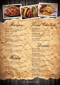 意式简餐菜单2t