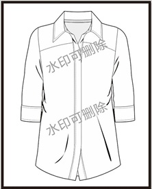 服装设计连衣裙女装款式衬衫T恤