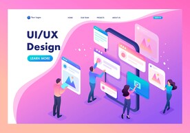 国外矢量现代科技社交APP系列