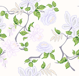 手绘花 树枝花朵