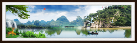 巨幅山水画
