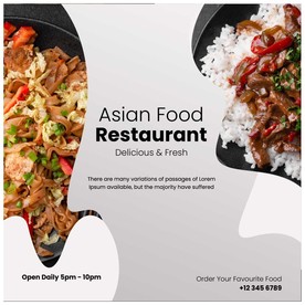 湘菜盖码饭套餐海报