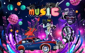 汽车音乐KTV工装背景墙