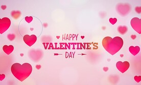 520情人节粉色虚化背景