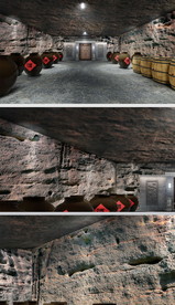 酒窖室内仿石设计方案效果图