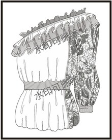 服装设计连衣裙女装款式衬衫T恤