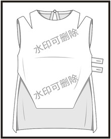 服装设计连衣裙女装款式衬衫T恤