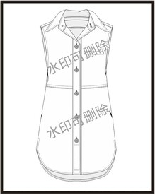 服装设计连衣裙女装款式衬衫T恤