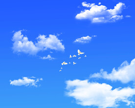 蓝天白云