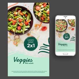 轻食主义蔬菜沙拉海报