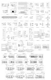 休闲餐厅立面CAD图库