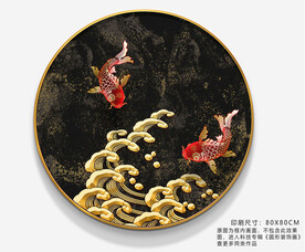 金鱼锦鲤玄关壁画装饰画