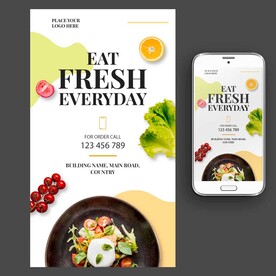 轻食主义蔬菜沙拉海报