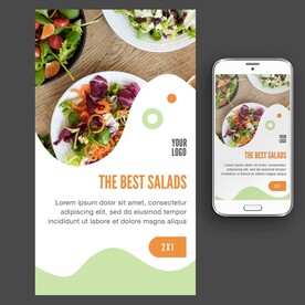 轻食主义蔬菜沙拉海报