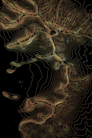 海岸线抽象画