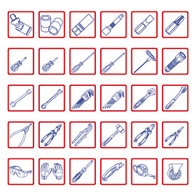 各种工具矢量图标