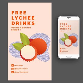 日式线描寿司海报