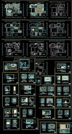 别墅装修CAD施工图