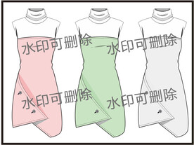 服装设计连衣裙女装款式衬衫T恤