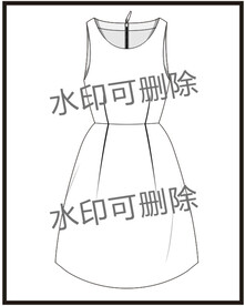 服装设计连衣裙女装款式衬衫T恤