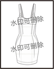 服装设计连衣裙女装款式衬衫T恤