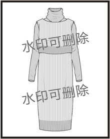 服装设计连衣裙女装款式衬衫T恤