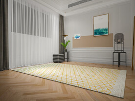 北欧卧室背景墙3D直播场景空景