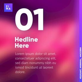 高级幻彩流体高饱和质感海报系列