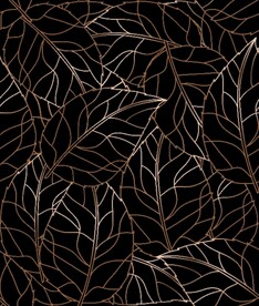 线条渐变树叶循环图