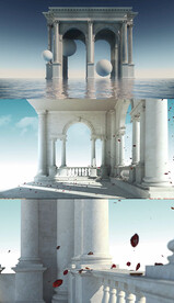 欧式高端房地产商务意境抽象光影