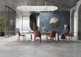 仿古砖瓷砖空间效果图