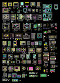 天花吊顶CAD平面图