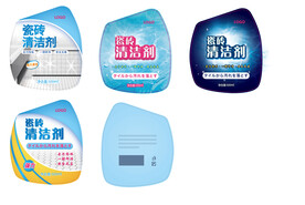 瓷砖清洁剂瓶身贴标