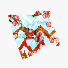 布艺花纹 丝巾效果图