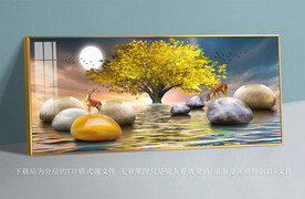 横版摇钱树晶瓷画