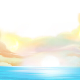 云朵旅行插画风景元素