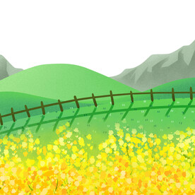 卡通小满节气装饰元素