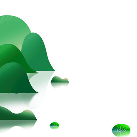 大山装饰立夏风景元素