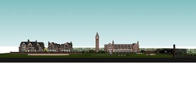 小区绿化景观SU模型图片