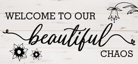 木板木纹英文挂板